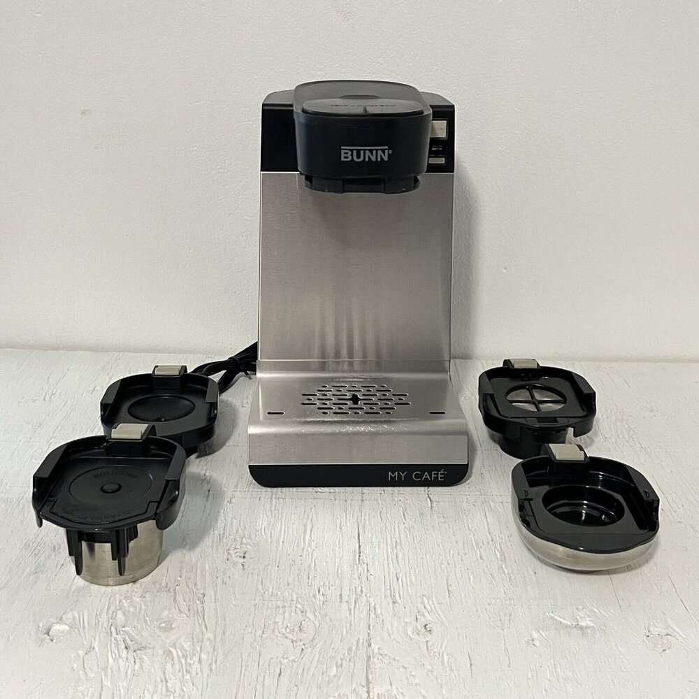 Bunn My Cafe 1 Cup Coffee Maker Model MCU With All 4 Drawers Attachments Tested